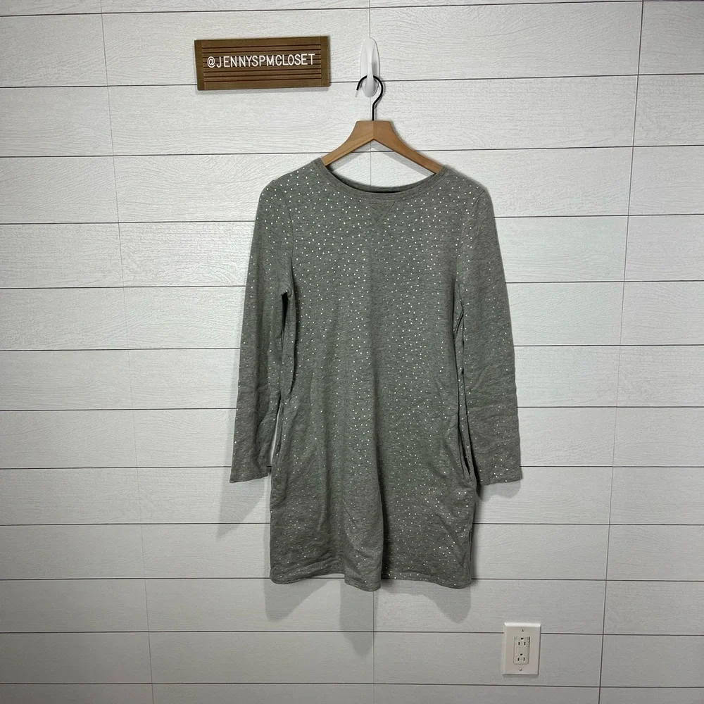 Boden Gray Sweatshirt Dress Size 6 - Picture 2 of 11